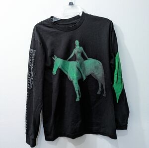 Beyonce Renaissance World Tour 2023 Long sleeve Shirt green horse Mens Medium